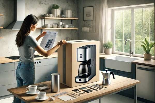 Unbox and Assemble Your Coffee Maker