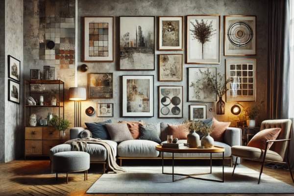 Selecting Art That Reflects Your Personal Style Arrange Wall Art In Living Room